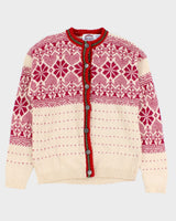 Vintage Nordic Wool Knit Cardigan - M
