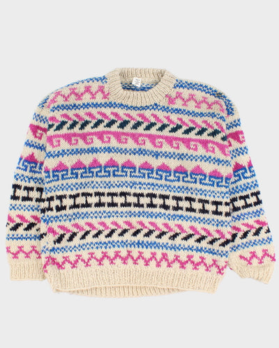Vintage Pure Wool Chunky Knit - M - L