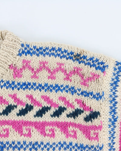 Vintage Pure Wool Chunky Knit - M - L
