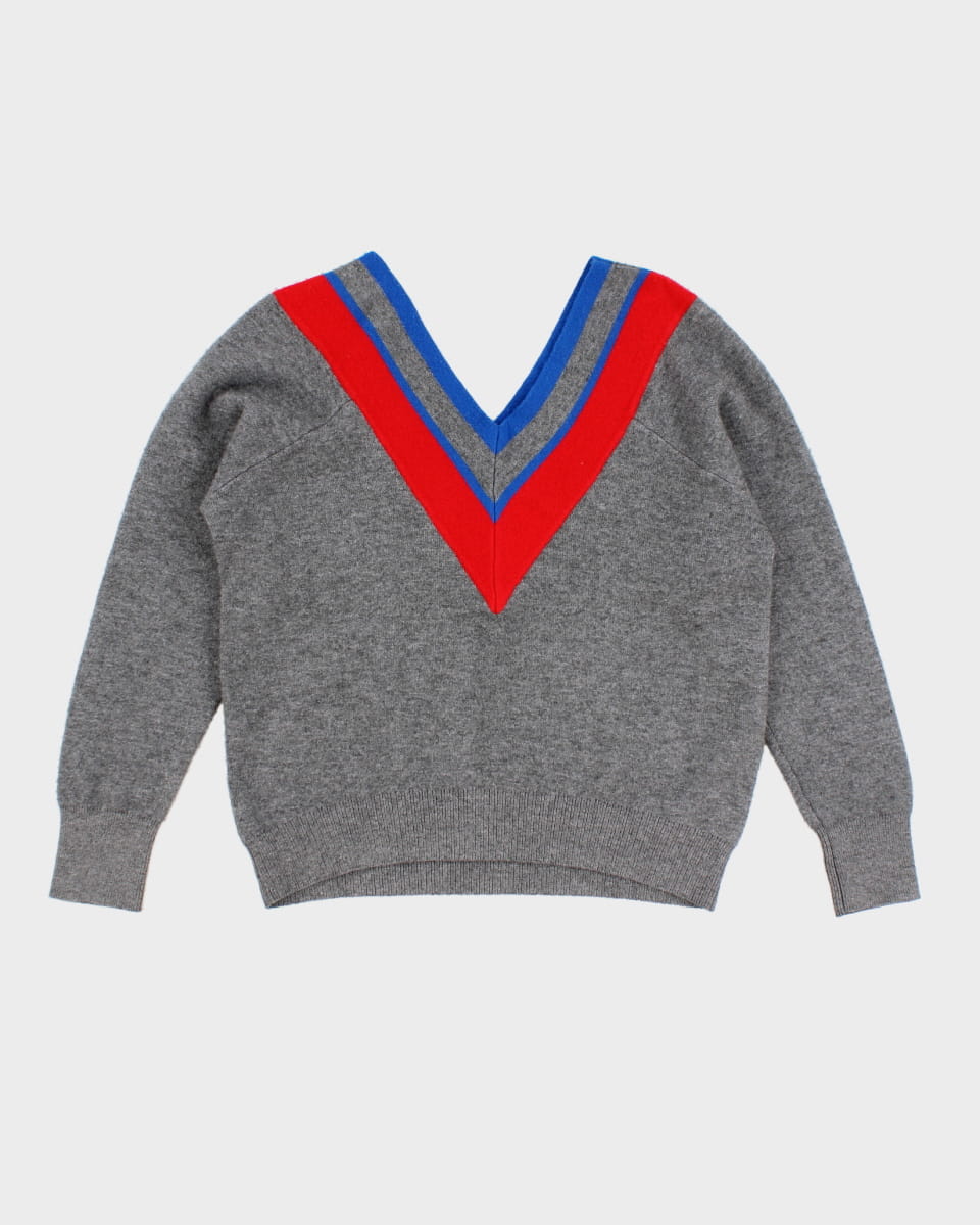 Sandro V Neck Knit Jumper - S - M