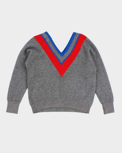 Sandro V Neck Knit Jumper - S - M