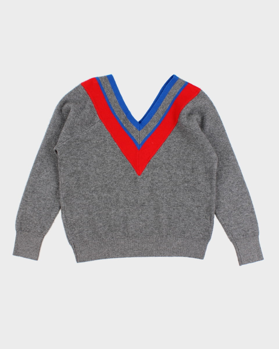 Sandro V Neck Knit Jumper - S - M