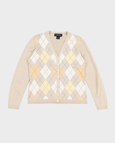 Brooks Brothers Argyle Cardigan - S