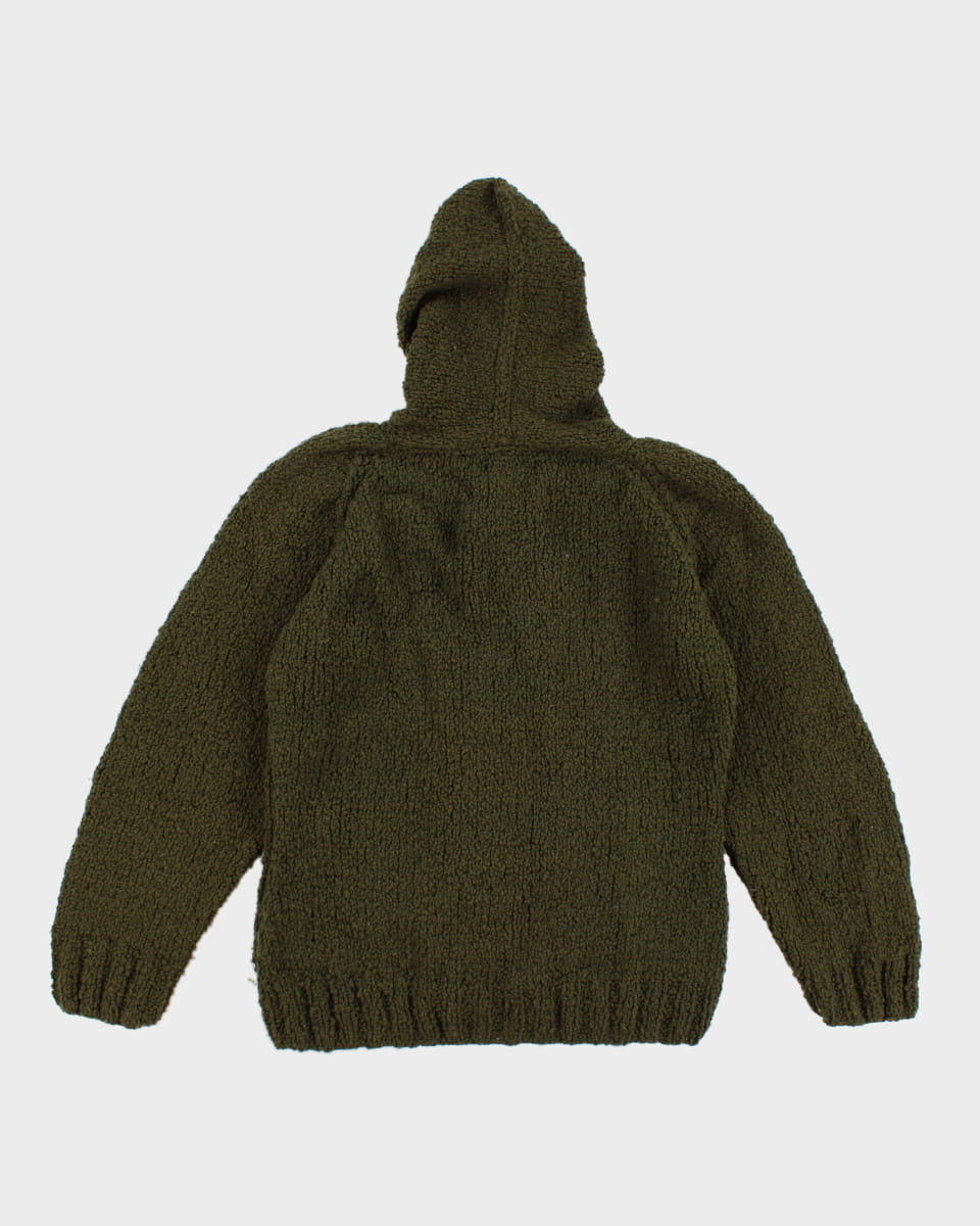 Vintage Amano Artesanias Hooded Wool Sweatshirt - M