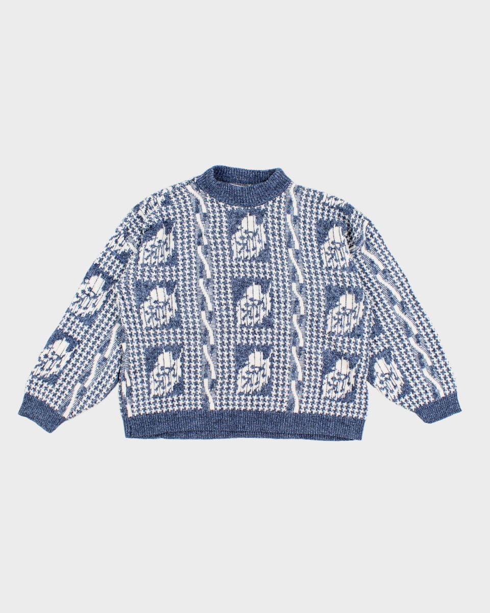 Vintage 90s American Pride Knitted Sweatshirt - L