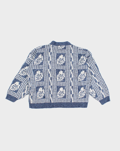 Vintage 90s American Pride Knitted Sweatshirt - L