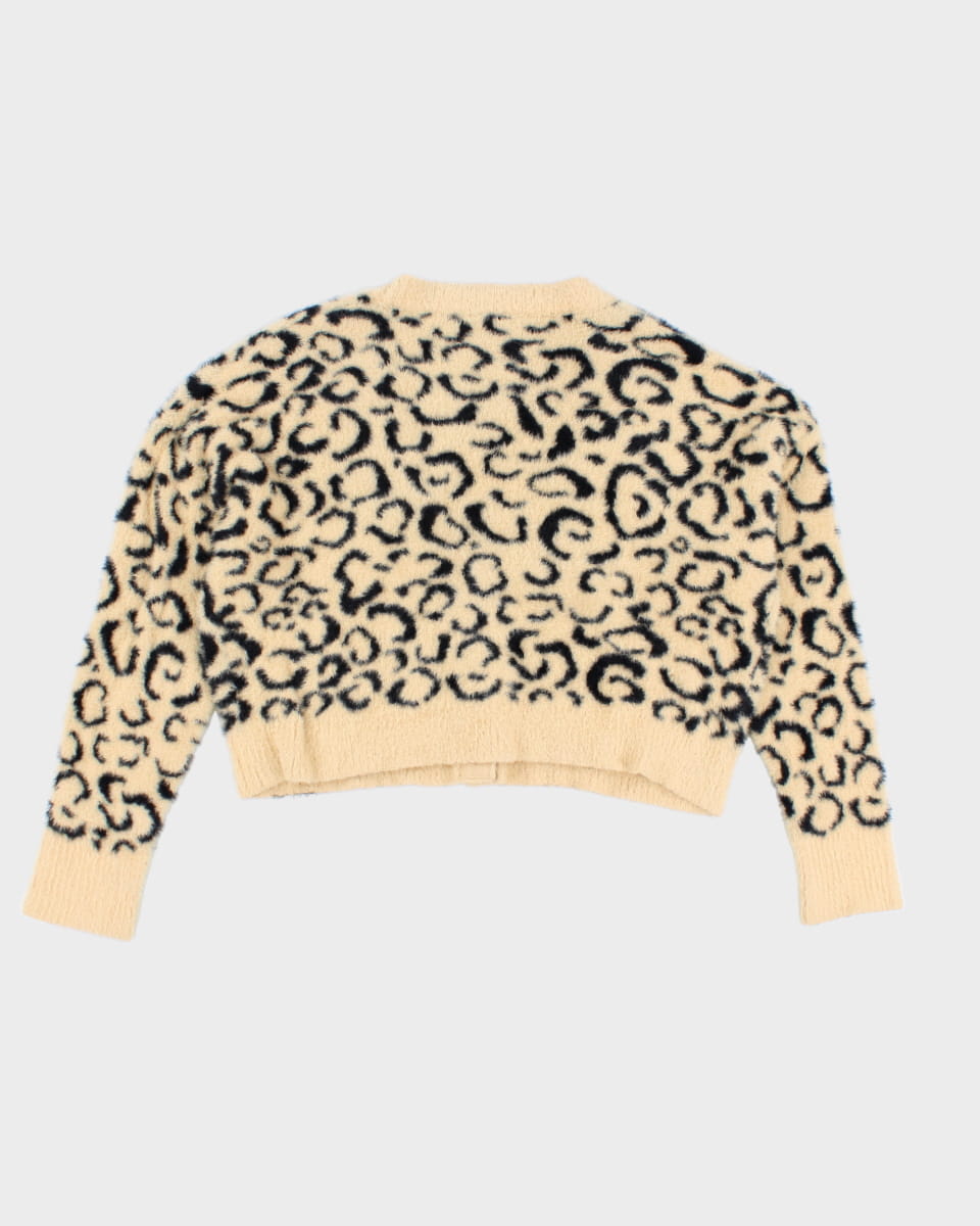 For Love &amp; Lemons Womens Leopard Cardigan - L