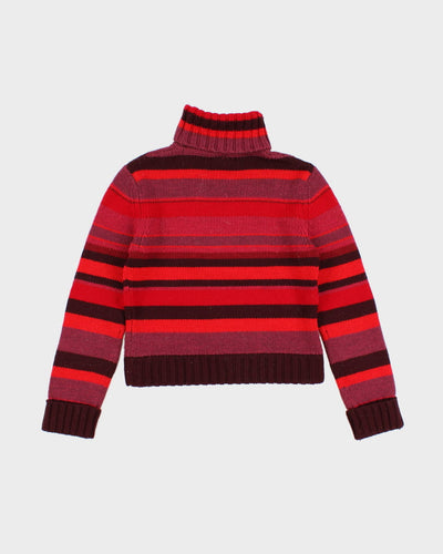 Vintage 90s Jones New York Striped Wool Jumper - S