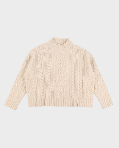 MaxMara Oversized Cable Knit Jumper - L