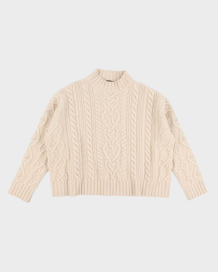 MaxMara Oversized Cable Knit Jumper - L