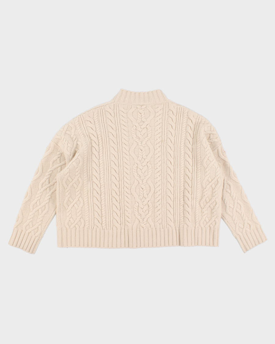 MaxMara Oversized Cable Knit Jumper - L