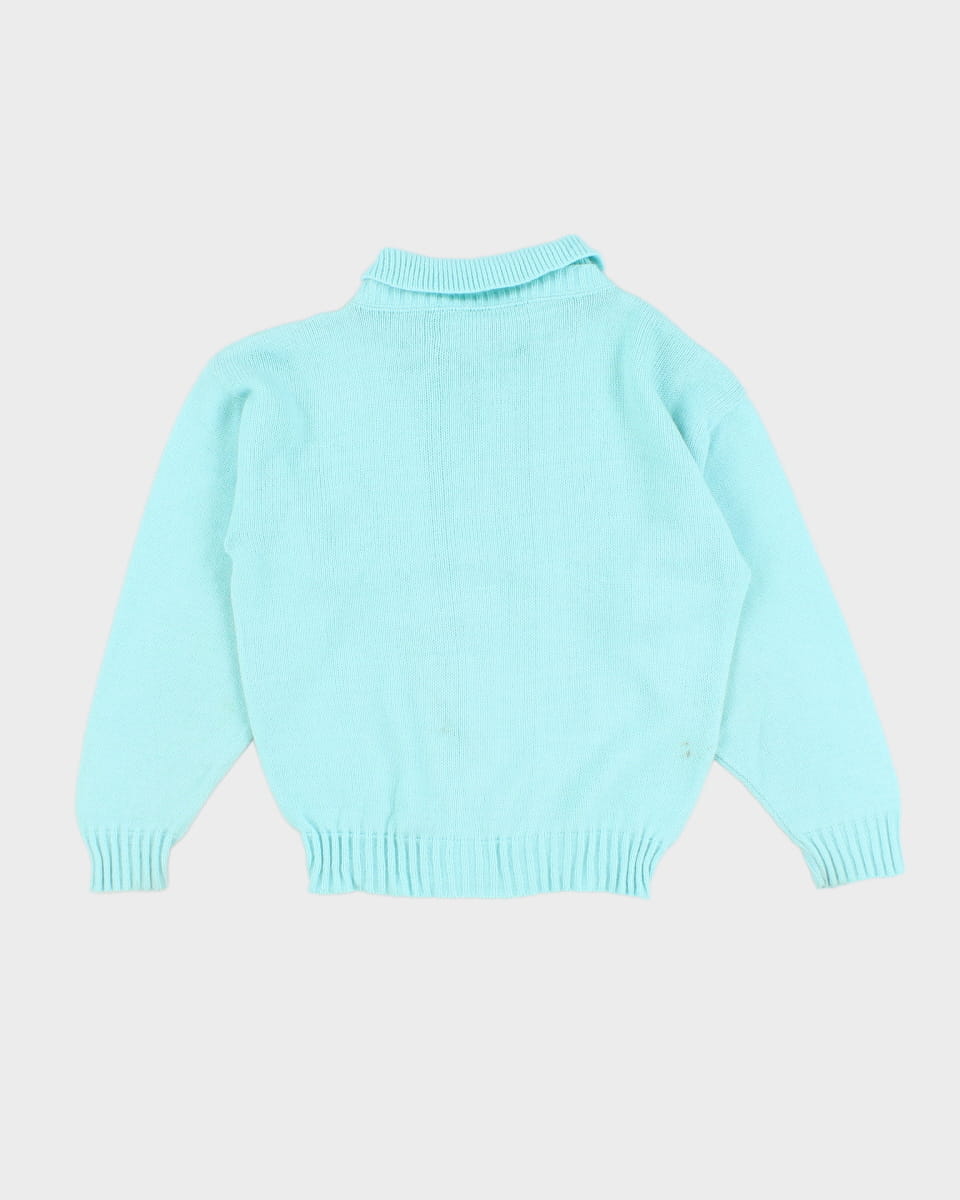 Women's Vintage Blue Knit Jumper - S