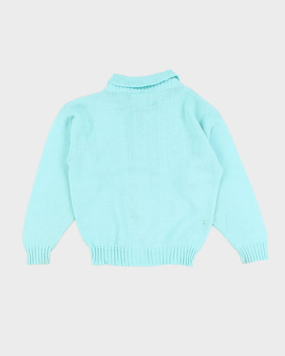 Women's Vintage Blue Knit Jumper - S