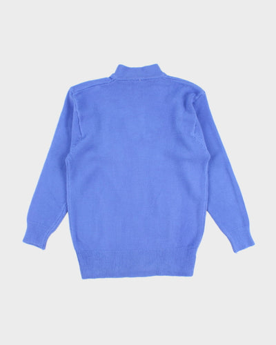 Women's Vintage Blue Knit Jumper - S