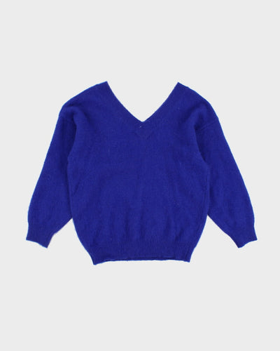 Women's Vintage Blue Knit Jumper - S