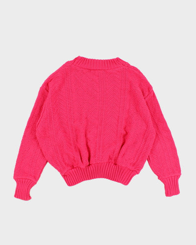 Women's Vintage Silk Cotton Blend Knit Jumper - M