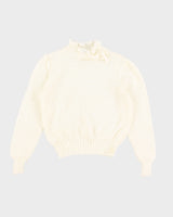 Women's Vintage Collared Knit Jumper - S