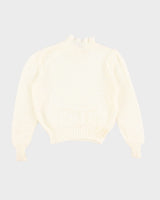 Women's Vintage Collared Knit Jumper - S
