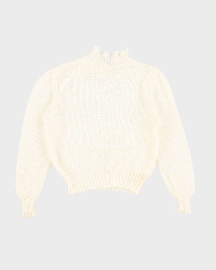 Women's Vintage Collared Knit Jumper - S