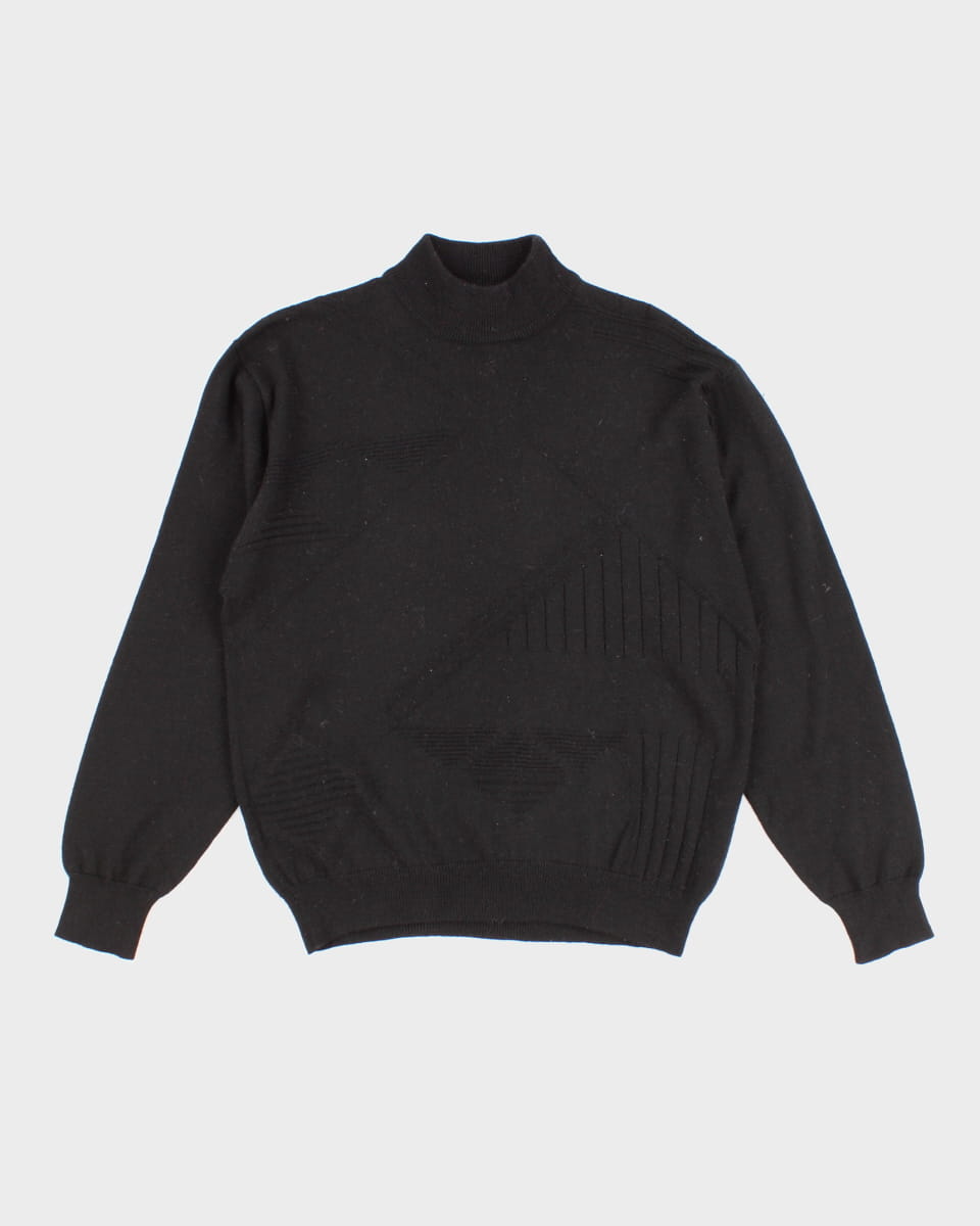 Women's Vintage Black Knit Jumper - M