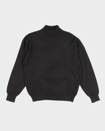 Women's Vintage Black Knit Jumper - M