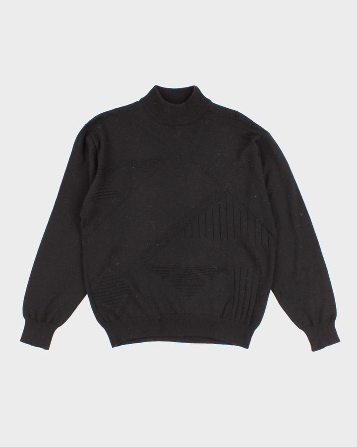Women's Vintage Black Knit Jumper - M