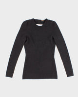 Women's Adam Lippes Black Knit Long Sleeve - XS