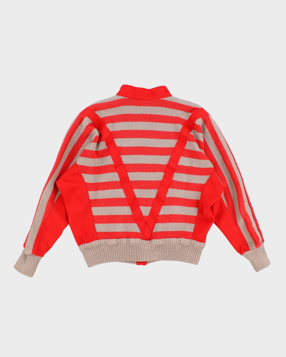 70's Women's Stripe Knit Cardigan - S