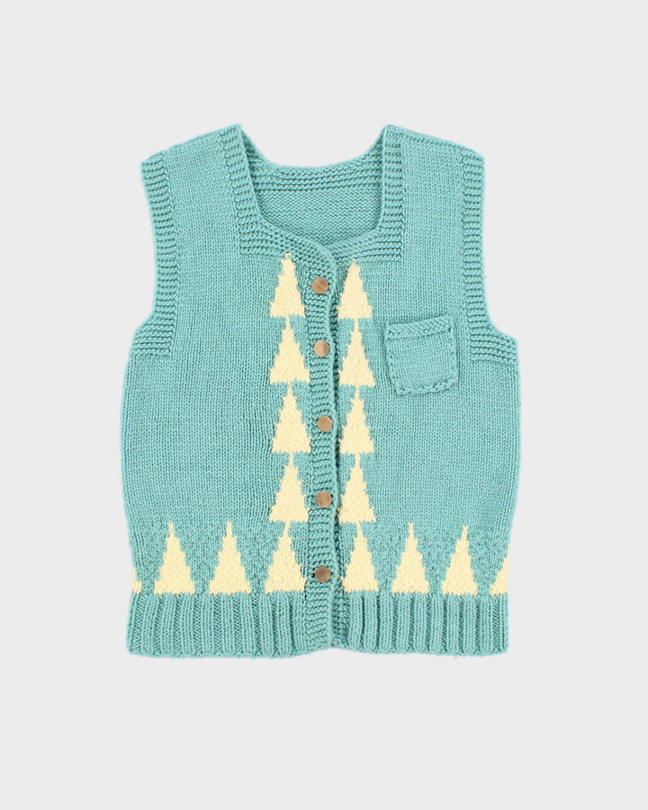 Vintage Handmade Knit Vest - S