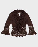 Vintage 90s Nine West Lacey Knit Cardigan - S