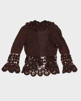 Vintage 90s Nine West Lacey Knit Cardigan - S