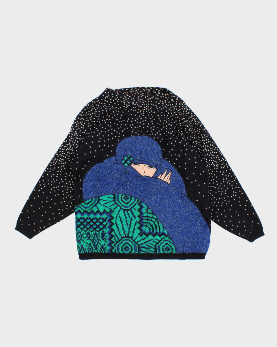 Vintage 90s Tony Lambert 3D Knit Jumper - M