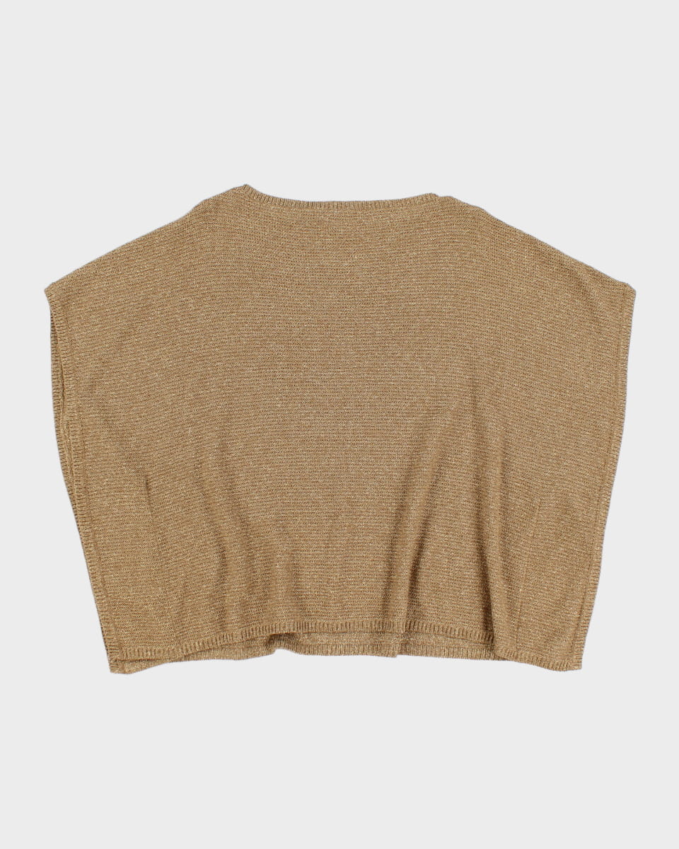 Women's Gold Ralph Lauren Knit Top - M