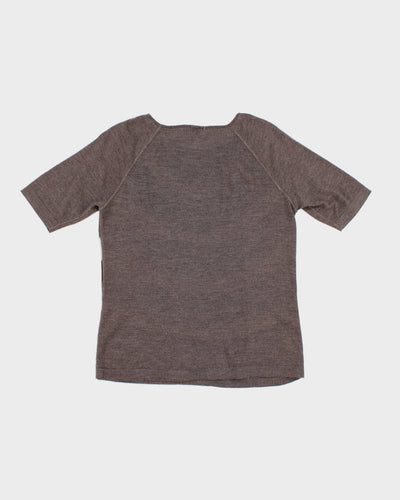 Women's Grey Ralph Lauren Knit Top - M