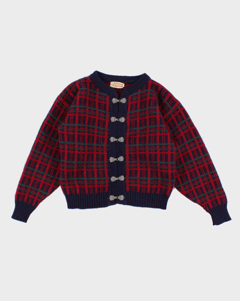 Vintage 70s Edward Chapman Wool Cardigan - S