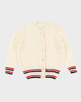 Handknit Grandma-core Oversized Cardigan - L