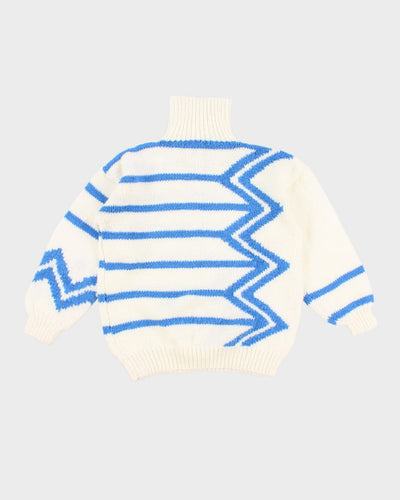 Handknit Chunky Turtleneck Jumper - L