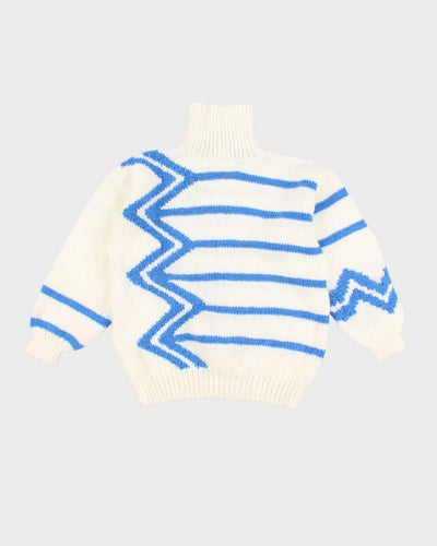 Handknit Chunky Turtleneck Jumper - L