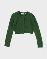Charlie &amp; Robin Wool Blend Cropped Cardigan - M