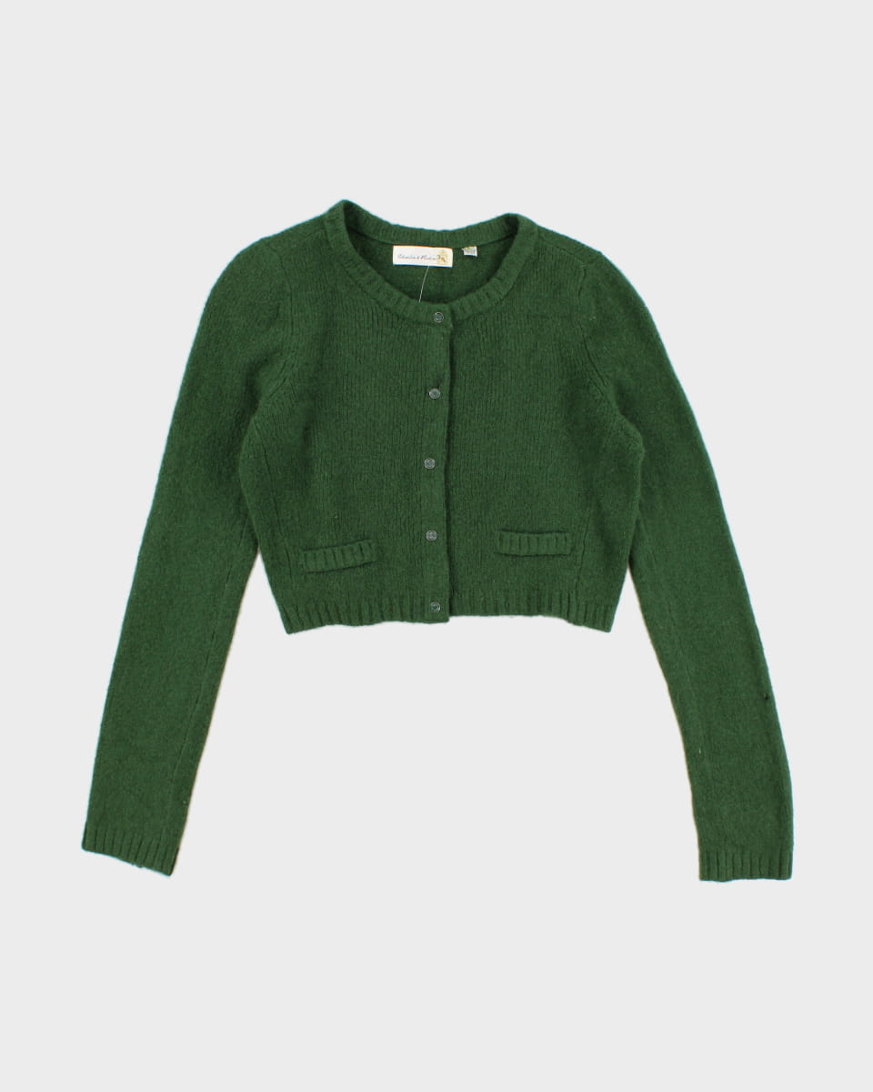 Charlie &amp; Robin Wool Blend Cropped Cardigan - M