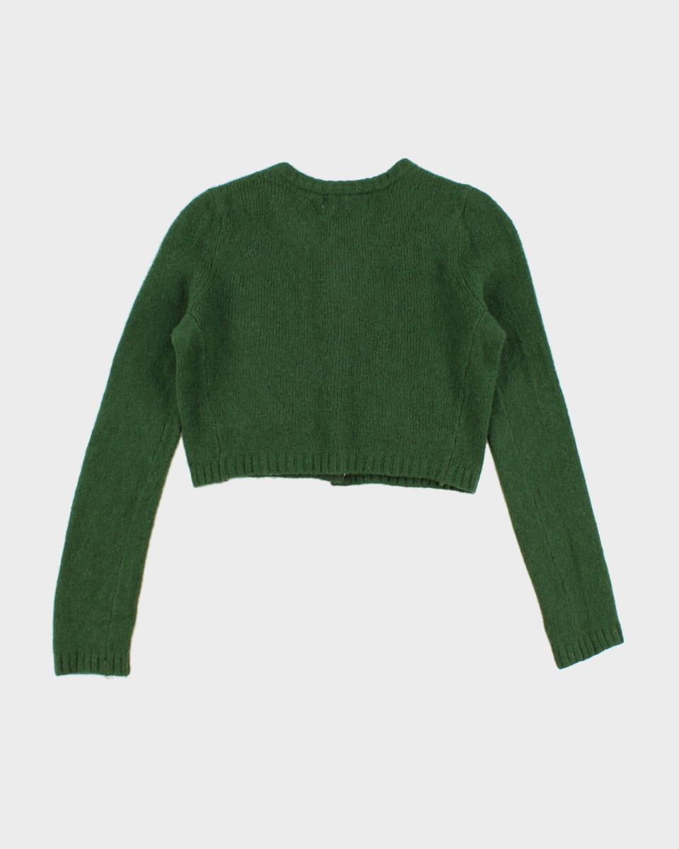 Charlie &amp; Robin Wool Blend Cropped Cardigan - M