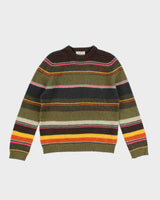 Women's Pure Wool Stripe Knit Jumper - M