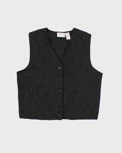Vintage Preview Wool Button Up Vest - L