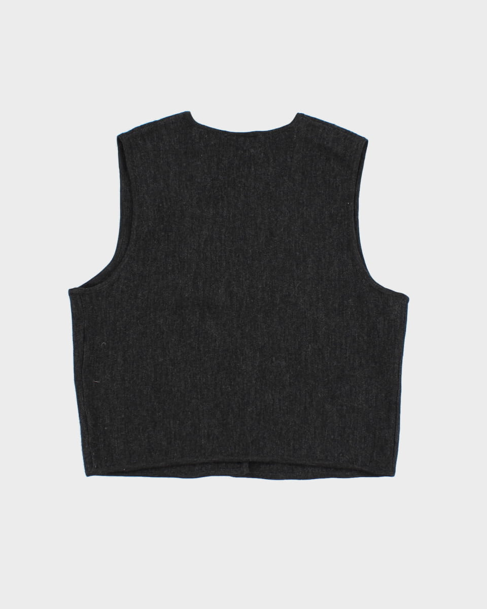 Vintage Preview Wool Button Up Vest - L