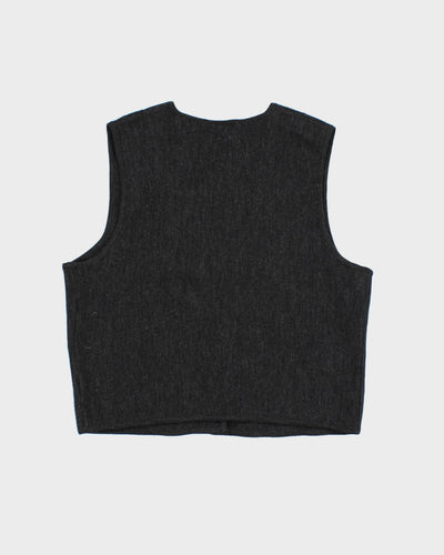 Vintage Preview Wool Button Up Vest - L