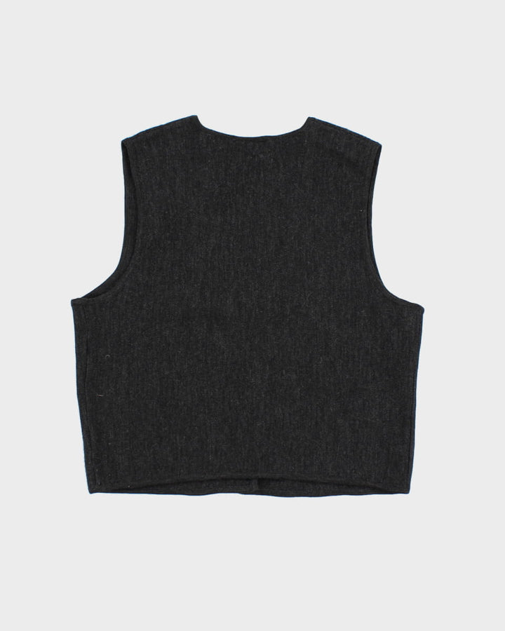 Vintage Preview Wool Button Up Vest - L