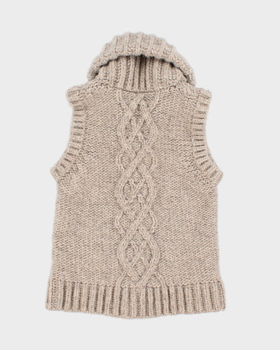 Darling Wool Button Up Vest - XS