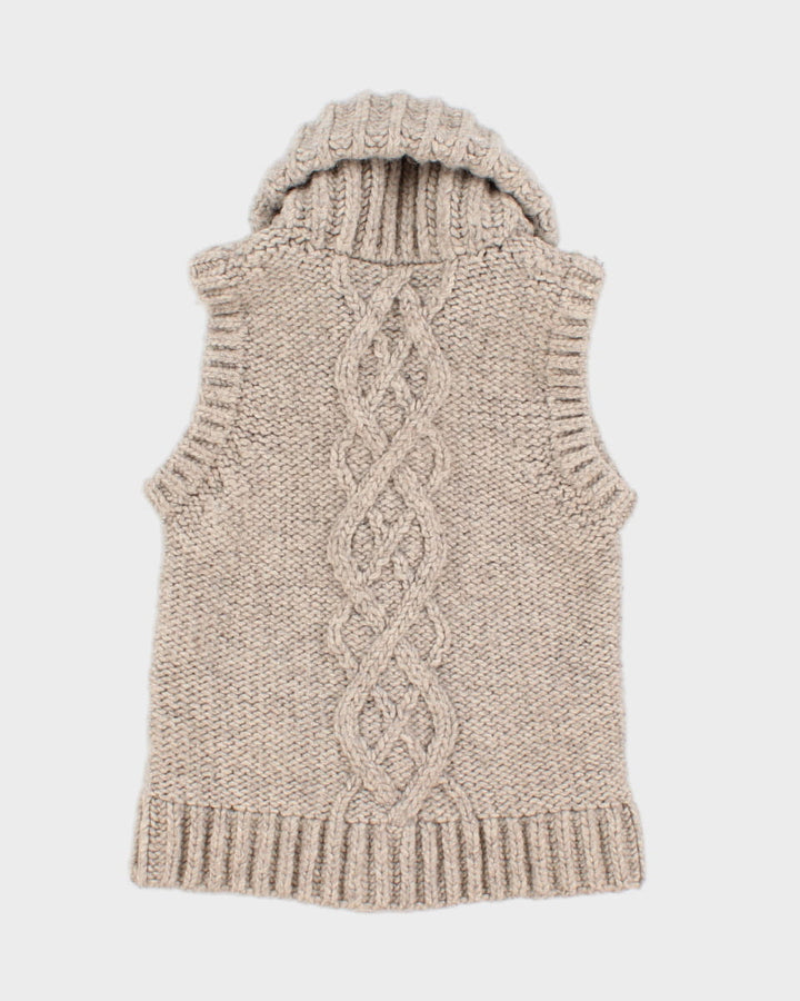 Darling Wool Button Up Vest - XS