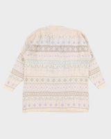 Vintage Oversized Wool Blend Jumper - XL