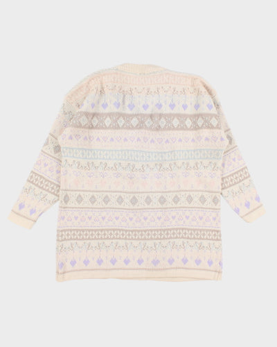 Vintage Oversized Wool Blend Jumper - XL